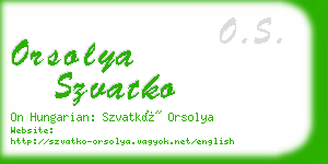 orsolya szvatko business card